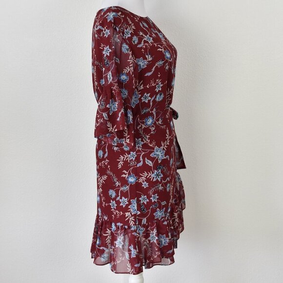 Rebecca Minkoff Wendy Wrap Dress Floral - S - Picture 7 of 10